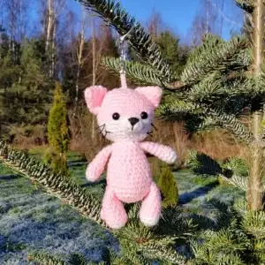 Heegeldatud mänguasi või kotikaunistus kassike PINTSU