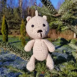 Heegeldatud mänguasi või kotikaunistus karuke NÖPSIK