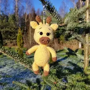 Heegeldatud mänguasi või kotikaunistus kaelkirjak TINDRA