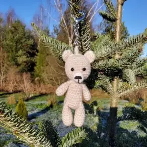 Heegeldatud mänguasi või kotikaunistus karuke PISU