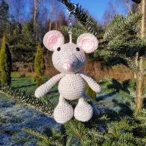 Heegeldatud mänguasi või kotikaunistus hiireke PIIKS