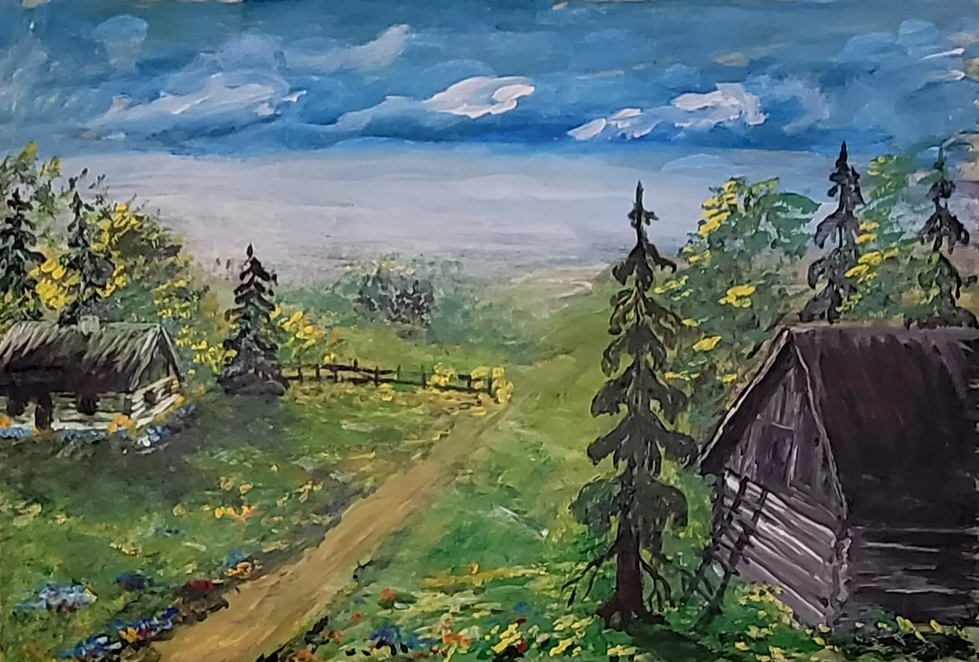 39-Akr&uuml;&uuml;lmaal TALU 53 x 77 cm