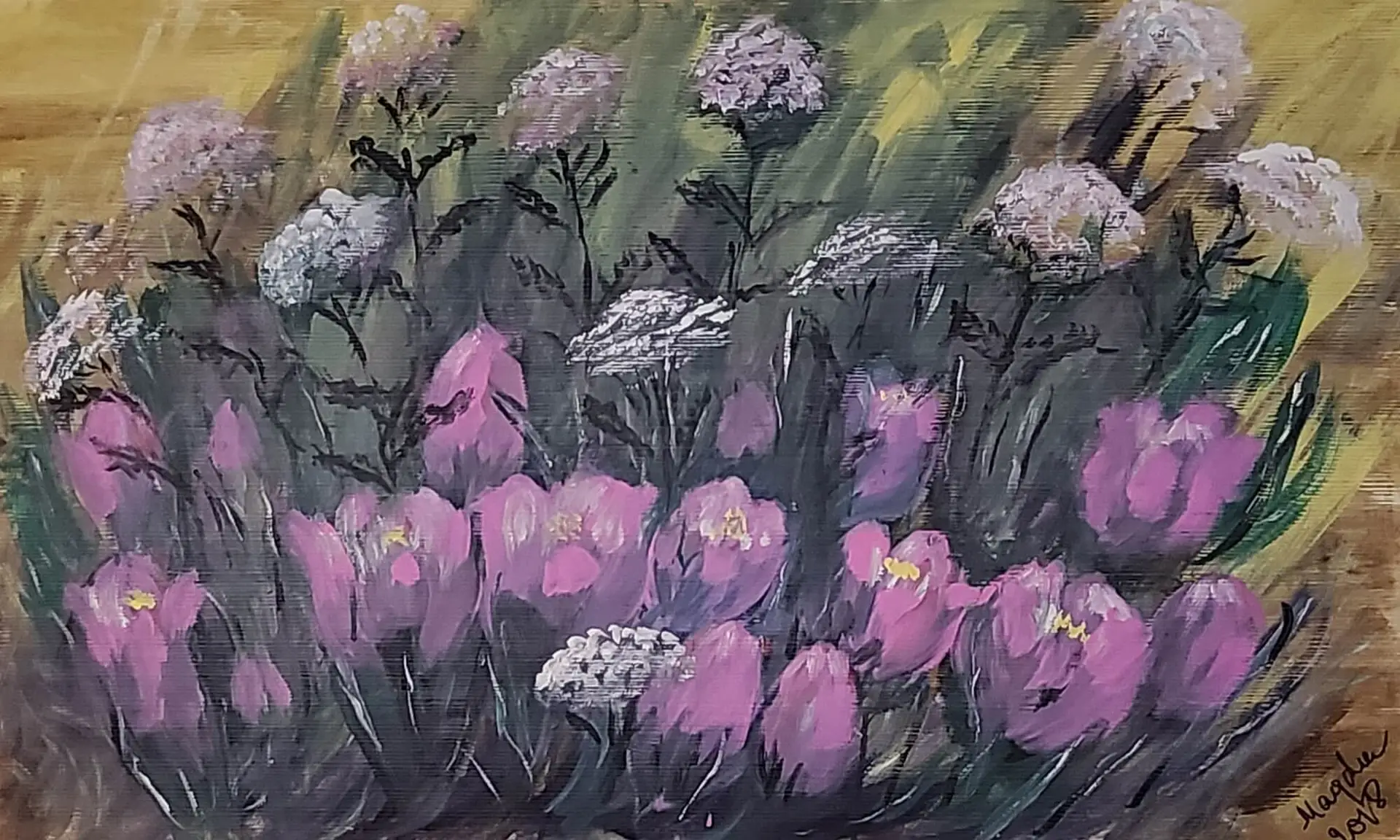 469-Akr&uuml;&uuml;lmaal KROOKUSED 54 x 89 cm