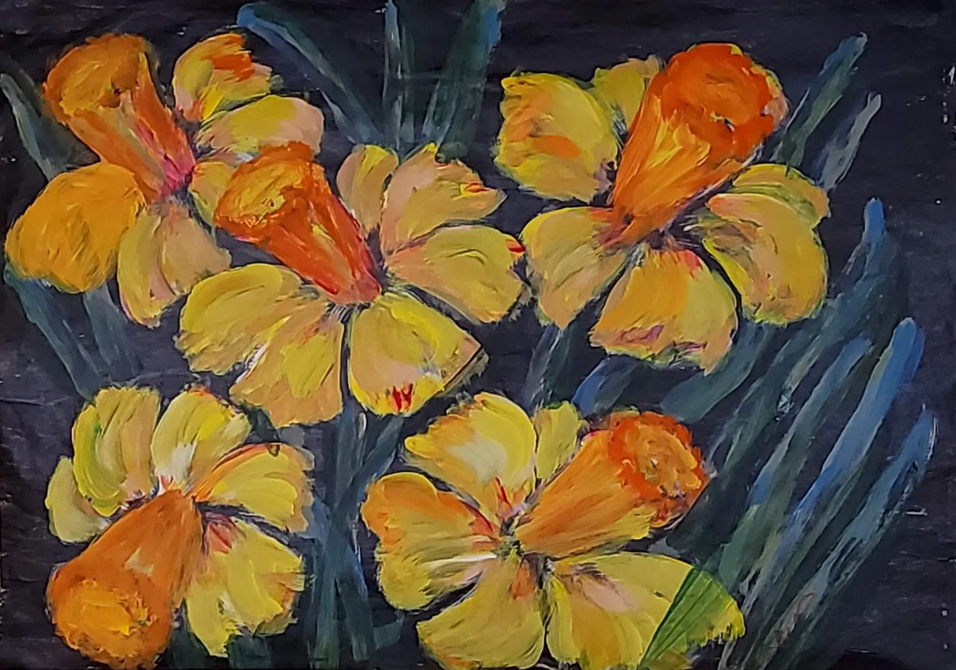 50-Akr&uuml;&uuml;lmaal Nartsissid 53 x 74 cm