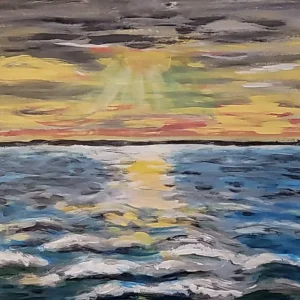 155-Akrüülmaal MERI 53 x 68 cm