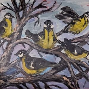 168-Akrüülmaal TIHASED 53 x 69 cm