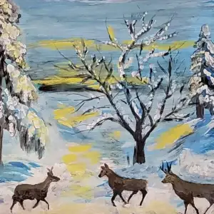 20-Akrüülmaal Kitsed 53 x 73 cm