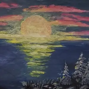 217-Akrüülmaal LOOJANG 53 x 83 cm