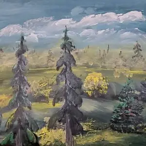 255-Akrüülmaal Maastik 52 x 78 cm