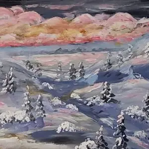 308-Akrüülmaal TALV 53 x 74 cm