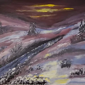 314-Akrüülmaal Maastik 52 x 74 cm