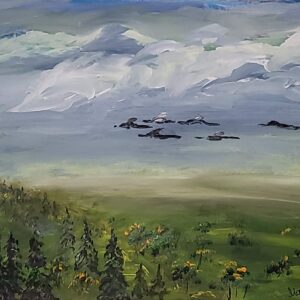 319-Akrüülmaal Maastik 57 x 66 cm