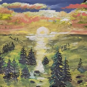 320-Akrüülmaal Maastik 60 x 66 cm