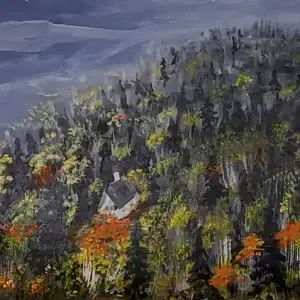 337-Akrüülmaal Maastik 53 x 78 cm