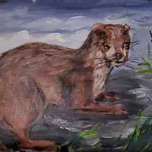 342-Akrüülmaal SAARMAS 53 x 74 cm