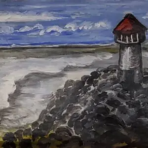 376-Akrüülmaal MAJAKAS 53 x 84 cm