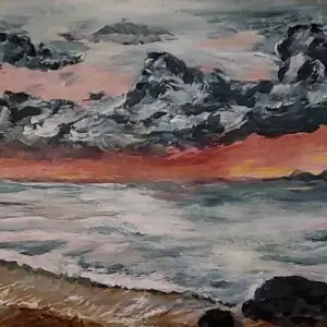 438-Akrüülmaal MERI 53 x 89 cm