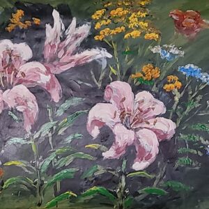 443-Akrüülmaal LIILIAD 53 x 84 cm