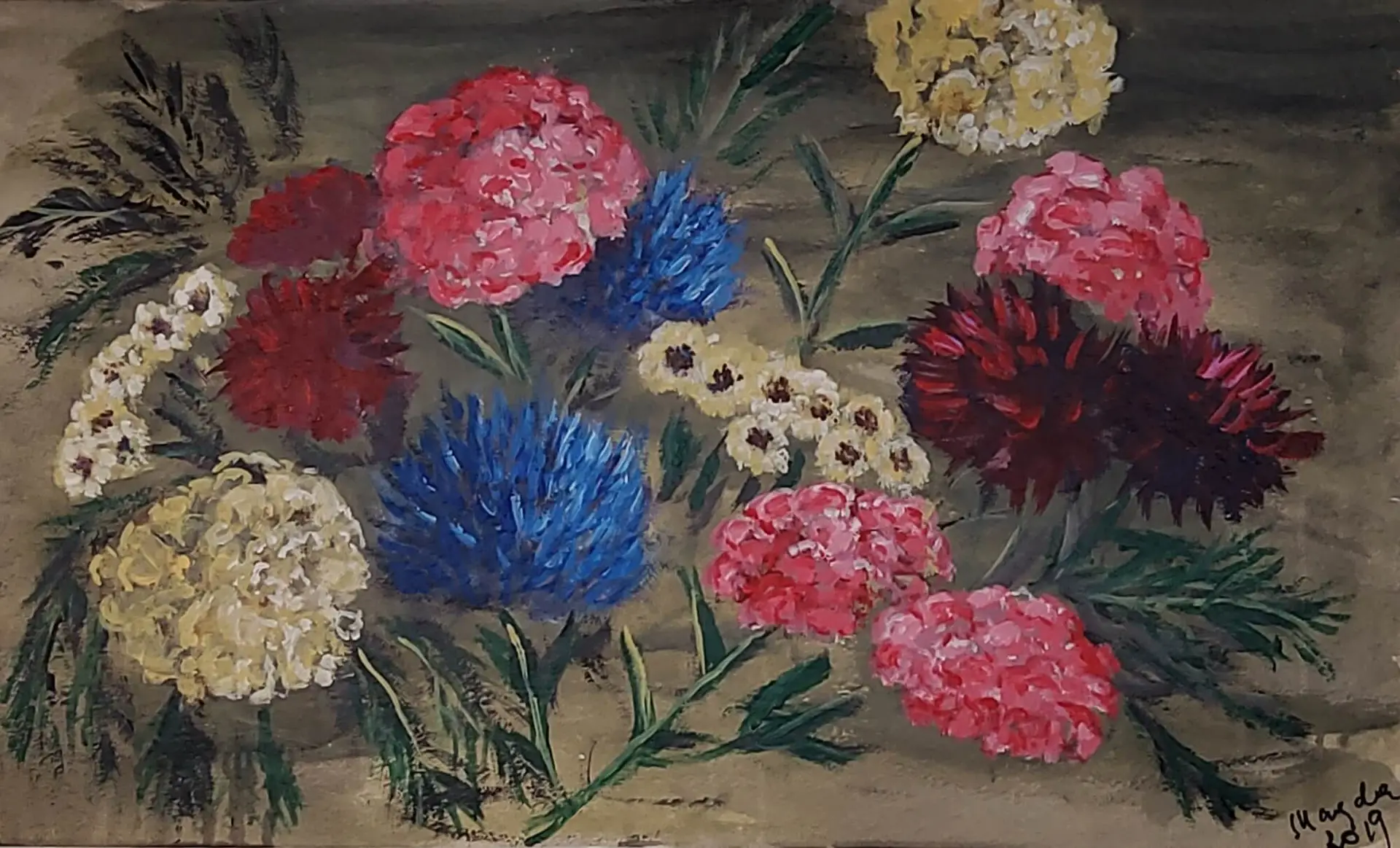 493-Akrüülmaal LILLED 53 x 89 cm