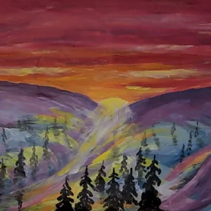 93-Akrüülmaal LOOJANG 53 x 71 cm